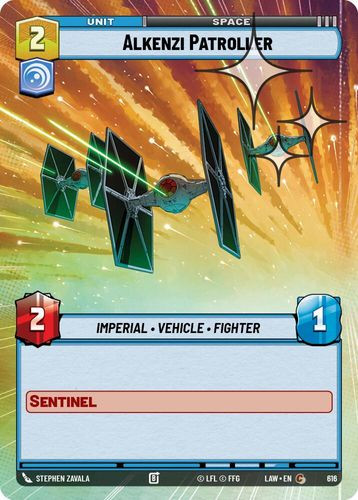 [07-LAW-EN-0616](C) Alkenzi Patroller (Hyperspace) (Foil)