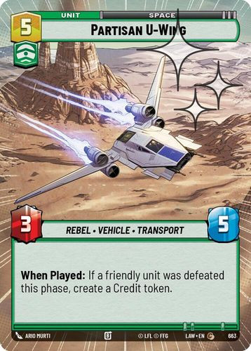 [07-LAW-EN-0663](C) Partisan U-Wing (Hyperspace) (Foil)