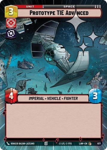 [07-LAW-EN-0677](C) Prototype TIE Advanced (Hyperspace) (Foil)