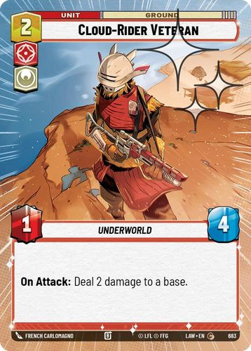 [07-LAW-EN-0683](C) Cloud-Rider Veteran (Hyperspace) (Foil)