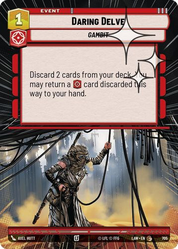 [07-LAW-EN-0705](C) Daring Delve (Hyperspace) (Foil)