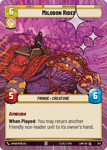[07-LAW-EN-0742](C) Milodon Rider (Hyperspace) (Foil)