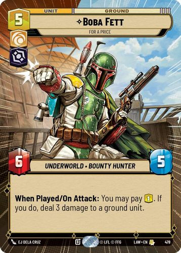 [07-LAW-EN-0478](R) Boba Fett - For a Price (Hyperspace)