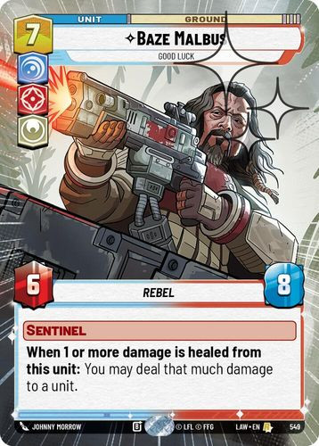 [07-LAW-EN-0549](R) Baze Malbus - Good Luck (Hyperspace) (Foil)