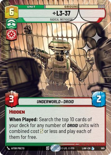[07-LAW-EN-0565](L) L3-37 - Radical Instigator (Hyperspace) (Foil)
