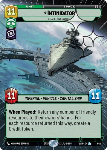 [07-LAW-EN-0642](L) Intimidator - Citadel Overwatch (Hyperspace) (Foil)
