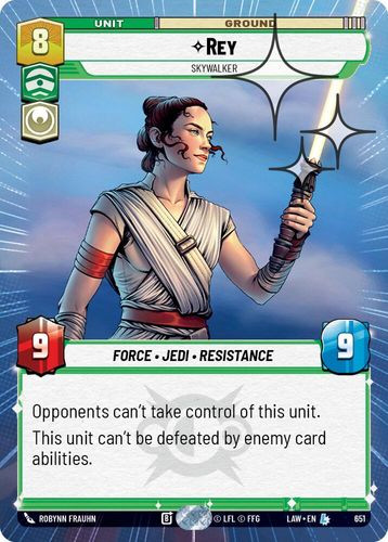 [07-LAW-EN-0651](L) Rey - Skywalker (Hyperspace) (Foil)