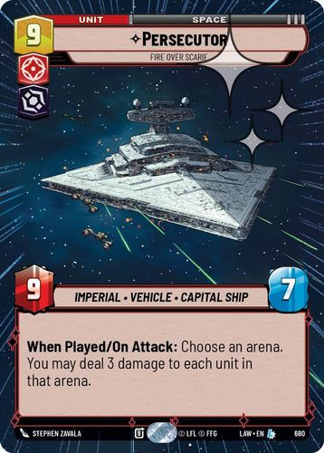 [07-LAW-EN-0680](L) Persecutor - Fire Over Scarif (Hyperspace) (Foil)
