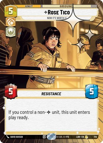 [07-LAW-EN-0725](R) Rose Tico - Now It's Worth It (Hyperspace) (Foil)