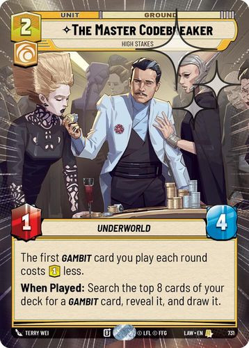 [07-LAW-EN-0731](R) The Master Codebreaker - High Stakes (Hyperspace) (Foil)