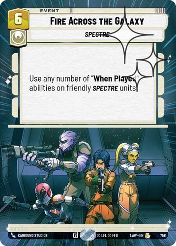 [07-LAW-EN-0758](R) Fire Across the Galaxy (Hyperspace) (Foil)