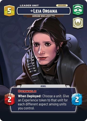 [07-LAW-EN-0776](S) Leia Organa - Someone Who Loves You (Showcase) (Foil)