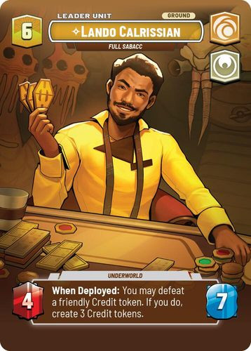 [07-LAW-EN-0784](R) Lando Calrissian - Full Sabacc (Showcase) (Foil)