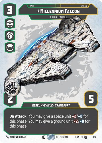 [07-LAW-EN-0812](U) Millennium Falcon - Dodging Patrols (Prestige)