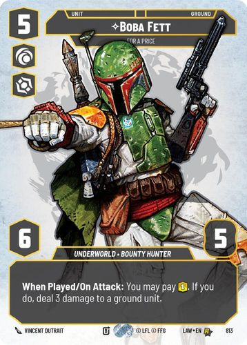 [07-LAW-EN-0813](R) Boba Fett - For a Price (Prestige)