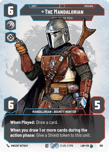 [07-LAW-EN-0816](L) The Mandalorian - Let's See The Puck (Prestige)
