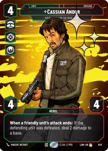 [07-LAW-EN-0840](R) Cassian Andor - Everything for the Rebellion (Prestige) (Foil)