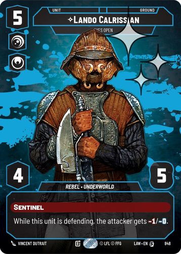 [07-LAW-EN-0848](S) Lando Calrissian - Eyes Open (Prestige) (Foil)