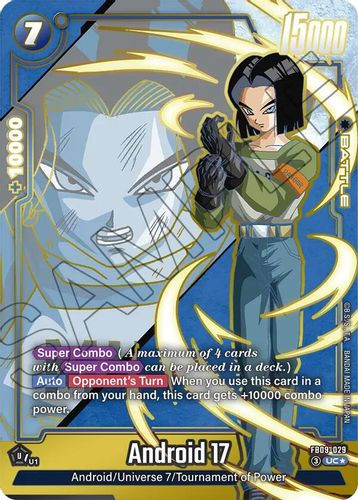 [FB09-029](UC) Android 17 (1 Star Alt Art) (Foil)