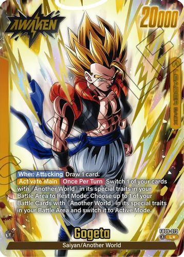 [FB09-073](L) Son Goku/Vegeta // Gogeta (1 Star Alt Art) (Foil)