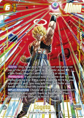 [FB09-122](SCR) Gogeta (1 Star Alt Art) (Foil)