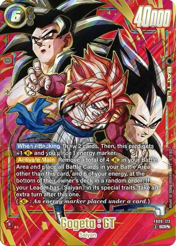 [FB09-123](SEC) Gogeta : GT {2 Star Alt Art} {Foil}