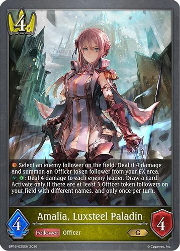 [BP16-025EN](G) Amalia, Luxsteel Paladin