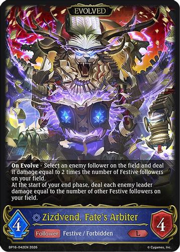 [BP16-042EN](L) Zizdvend, Fate's Arbiter (Evolved)
