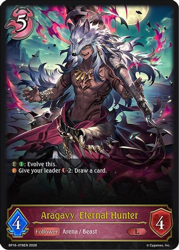 [BP16-078EN](L) Aragavy, Eternal Hunter