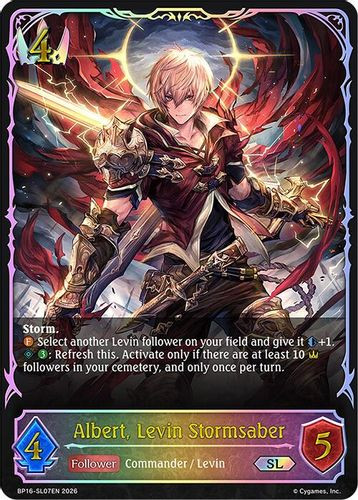 [BP16-SL07EN](SL) Albert, Levin Stormsaber (Super Legendary)
