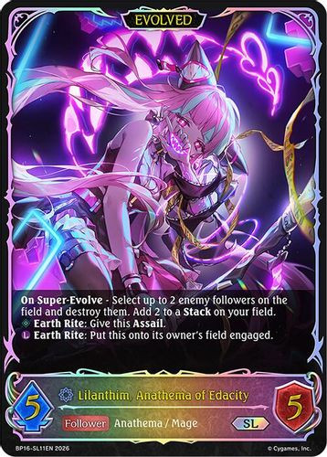 [BP16-SL11EN](SL) Lilanthim, Anathema of Edacity (Evolved) (Super Legendary)