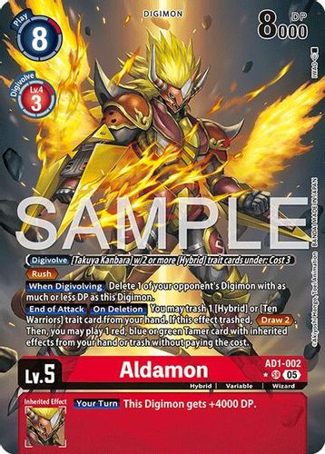 [AD01-002](SR) Aldamon (1 Star Alternate Art) (Foil)