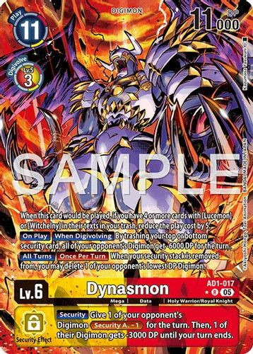 [AD01-017](R) Dynasmon (1 Star Alternate Art) (Foil)