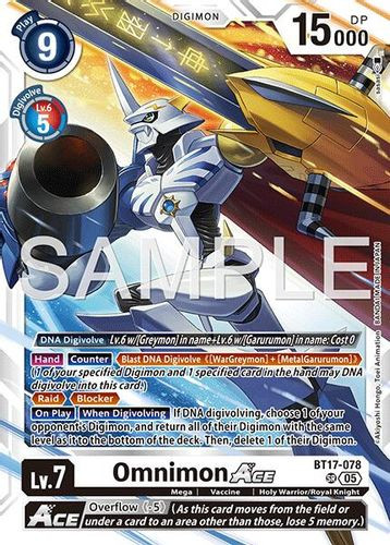 [BT17-078](SR) Omnimon ACE (AD01 Reprint) (Foil)