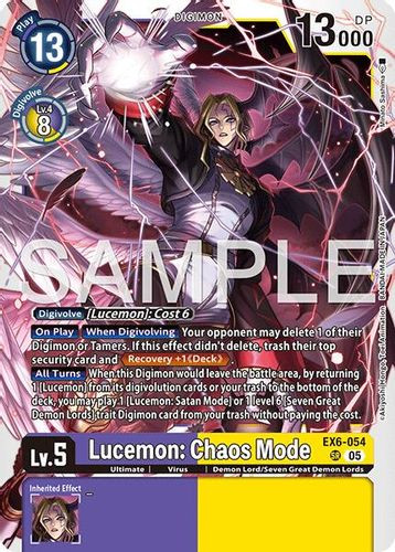 [EX06-054](SR) Lucemon: Chaos Mode (AD01 Reprint) (Foil)