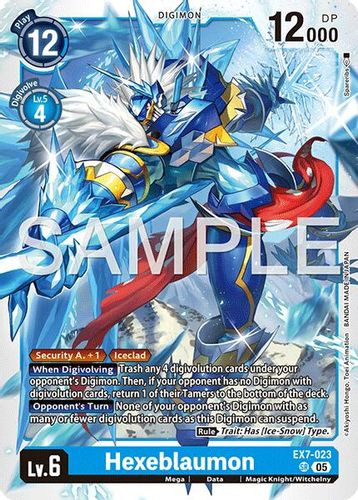 [EX07-023](SR) Hexeblaumon (AD01 Reprint) (Foil)