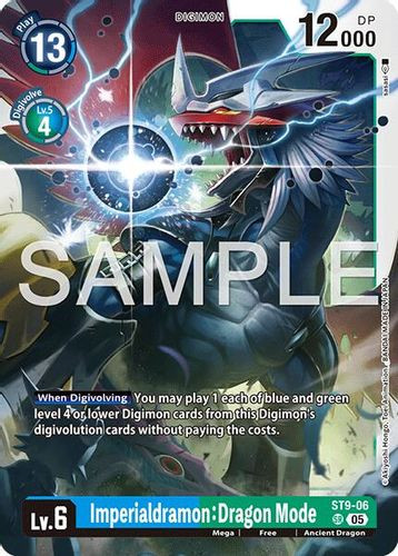 [ST09-06](SR) Imperialdramon: Dragon Mode (AD01 Reprint) (Foil)