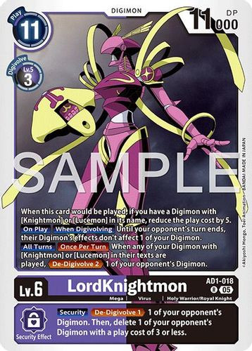 [AD01-018](R) LordKnightmon (Foil)
