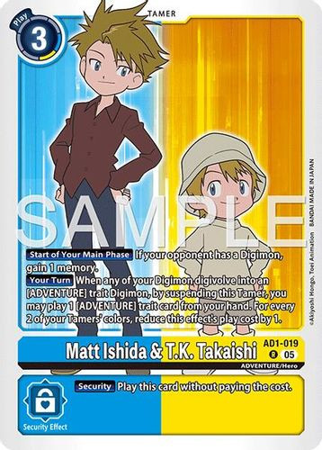 [AD01-019](R) Matt Ishida & T.K. Takaishi (Foil)