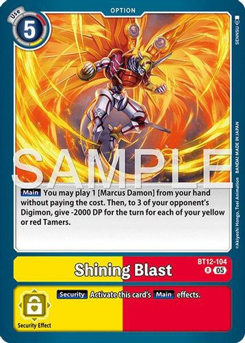 [BT12-104](R) Shining Blast (AD01 Reprint) (Foil)