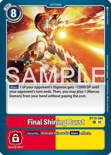 [BT13-104](R) Final Shining Burst (AD01 Reprint) (Foil)