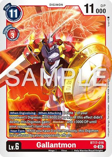 [BT17-016](R) Gallantmon (AD01 Reprint) (Foil)