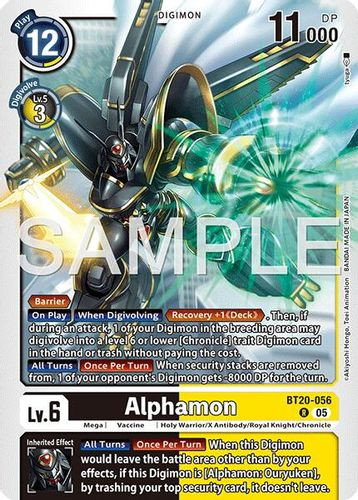 [BT20-056](R) Alphamon (AD01 Reprint) (Foil)