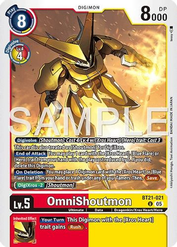 [BT21-021](U) OmniShoutmon (AD01 Reprint) (Foil)