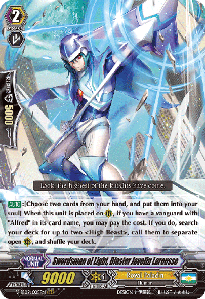 V-SS09/005EN RRR Swordsman of Light, Blaster Javelin Larousse