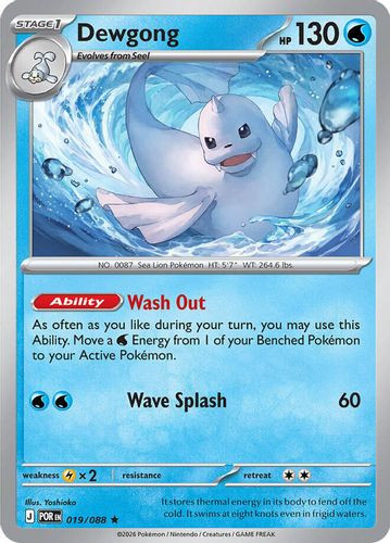 |ME03|[POR-019/088](R) Dewgong {Reverse Holo}