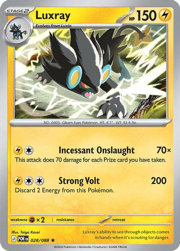 |ME03|[POR-028/088](R) Luxray {Reverse Holo}