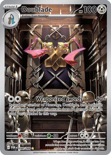 |ME03|[POR-098/088](GR) Doublade {Holo}