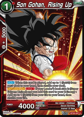 [BT30-007](C) Son Gohan, Rising Up
