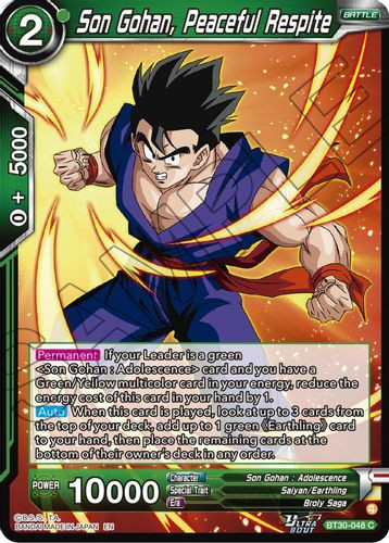 [BT30-048](C) Son Gohan, Peaceful Respite
